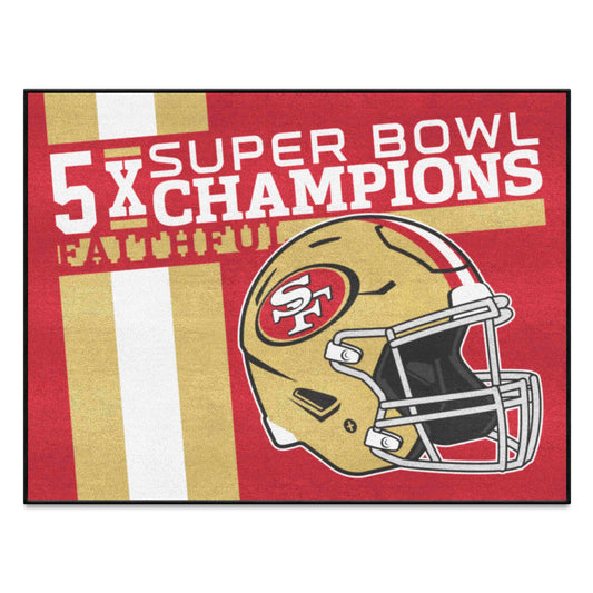 San Francisco 49ers All-Star Rug - 34 in. x 42.5 in. Plush Area Rug - San Francisco 49ers