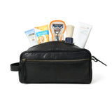 Midnight Deluxe Toiletry Bag -Single Section - Classy Leather Bags - Flyclothing LLC