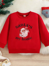 Children's Christmas Santa 's My Homie Graphic Sweatshirt - Trendsi - Flyclothing LLC