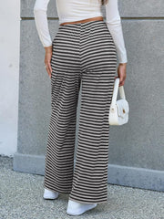 Lovelet Striped Wide Leg Pants - Trendsi