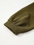 Ribbed Knit Oversized Sweatshirt - Trendsi - Flyclothing LLC