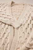 Open Front Long Sleeve Cardigan - Trendsi - Flyclothing LLC