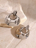 Stainless Steel Teardrop Shape Earrings - Trendsi - Flyclothing LLC