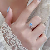 925 Sterling Silver Opal Ring - Trendsi - Flyclothing LLC