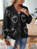V-Neck Dropped Shoulder Cardigan - Trendsi - Flyclothing LLC