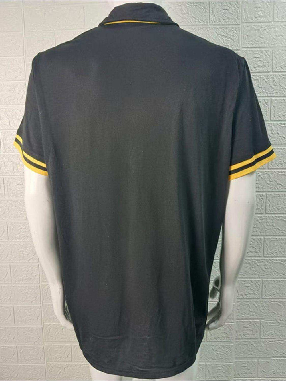 Men's Collared Neck Contrast Short Sleeve Polo - Trendsi - Flyclothing LLC