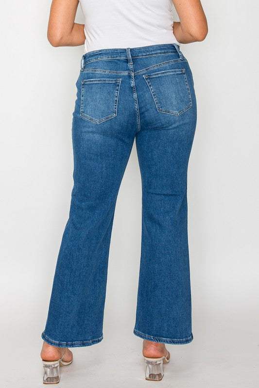 bytos Full Size Cat's Whiskers Mid Rise Ankle Jeans - Trendsi - Flyclothing LLC