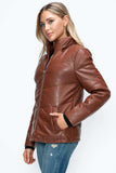 How Dare U Pocketed Zip Up Puffer Jacket with Removable Hood - Trendsi - Flyclothing LLC