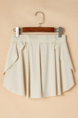 Drawstring High Waist Lined Active Skorts - Trendsi - Flyclothing LLC