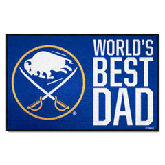 Buffalo Sabres Starter Mat Accent Rug - 19in. x 30in. World's Best Dad Starter Mat - Buffalo Sabres