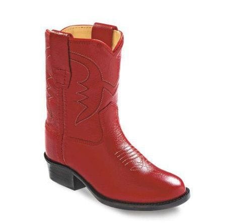 Old West Red Toddler's Round Toe Boots - Old West