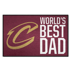 Cleveland Cavaliers Starter Mat Accent Rug - 19in. x 30in. World's Best Dad Starter Mat - Cleveland Cavaliers