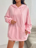 Devine Drawstring Long Sleeve Hoodie - Trendsi - Flyclothing LLC
