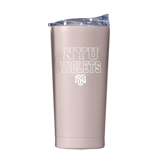 NYU 20oz Dusk Stencil Powder Coat Tumbler - Logo Brands - Flyclothing LLC