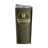 NYU 20oz Olive Badge Powder Coat Tumbler