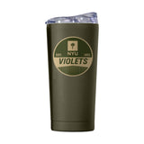 NYU 20oz Olive Badge Powder Coat Tumbler