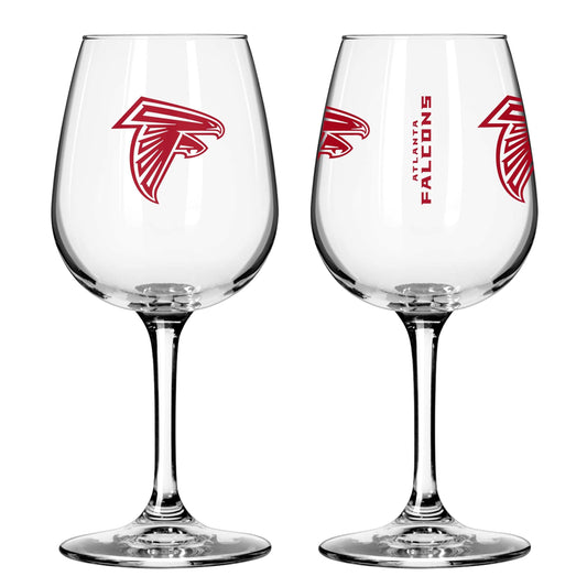 Atlanta Falcons 12oz Gameday Stemmed Wine Glass - Logo Brands - Flyclothing LLC