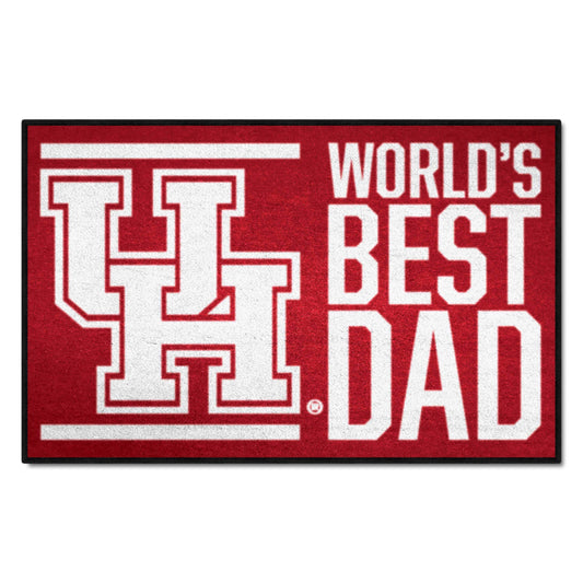Houston Cougars Starter Mat Accent Rug - 19in. x 30in. World's Best Dad Starter Mat - Houston