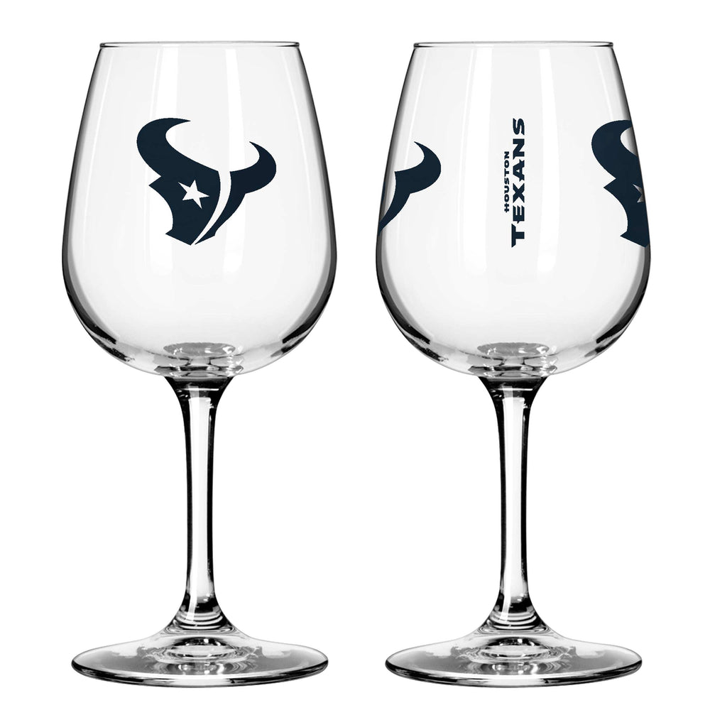 Houston Texans 12oz Gameday Stemmed Wine Glass - Logo Brands - Flyclothing LLC