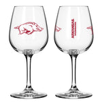 Arkansas 12oz Gameday Stemmed Wine Glass