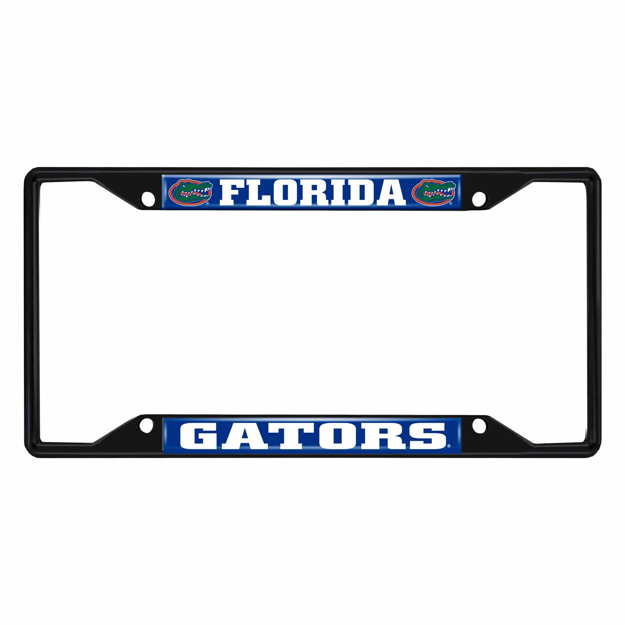 Florida Gators Metal License Plate Frame Black Finish - Florida