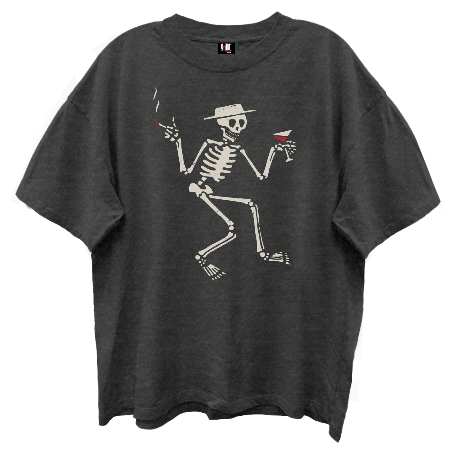 SOCIAL DISTORTION SKELLY SONG TITLE FRT/BACK VINTAGE BLACK T-SHIRT/GIANT VINTAGE