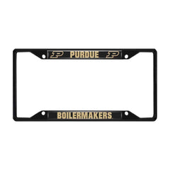 Purdue Boilermakers Metal License Plate Frame Black Finish - Purdue