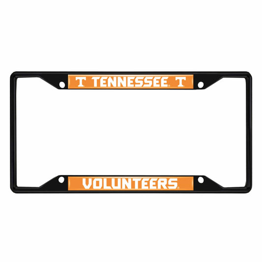 Tennessee Volunteers Metal License Plate Frame Black Finish