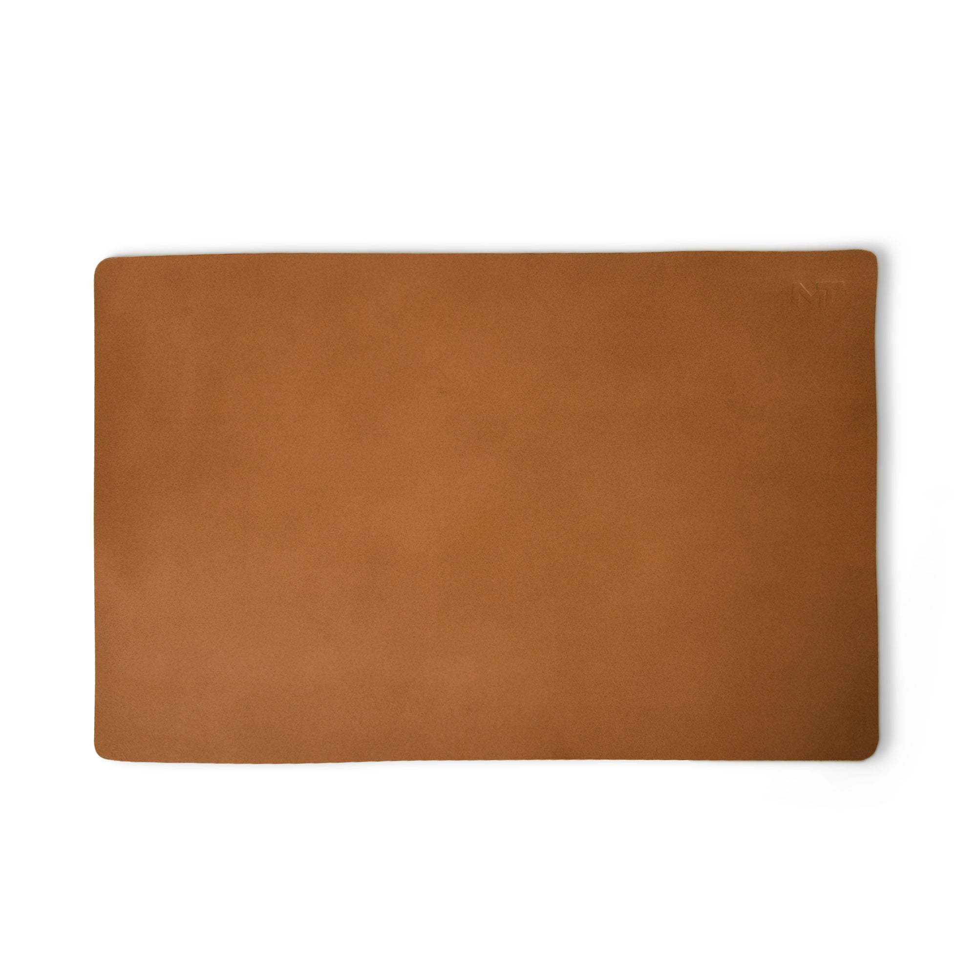 Caramel Luxe Leather Desk Mat + Mouse Pad - Classy Leather Bags - Flyclothing LLC