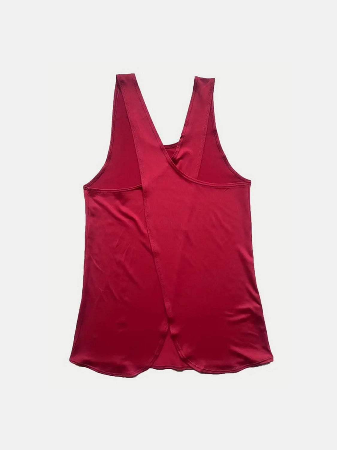 Crisscross Scoop Neck Active Tank - Trendsi - Flyclothing LLC