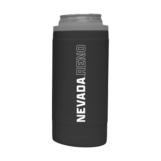 Nevada 12oz Cru Stacked Soft Touch Slim Coolie - Logo Brands - Flyclothing LLC