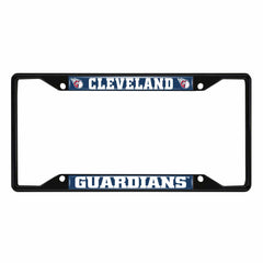 Cleveland Guardians Metal License Plate Frame Black Finish - Cleveland Guardians