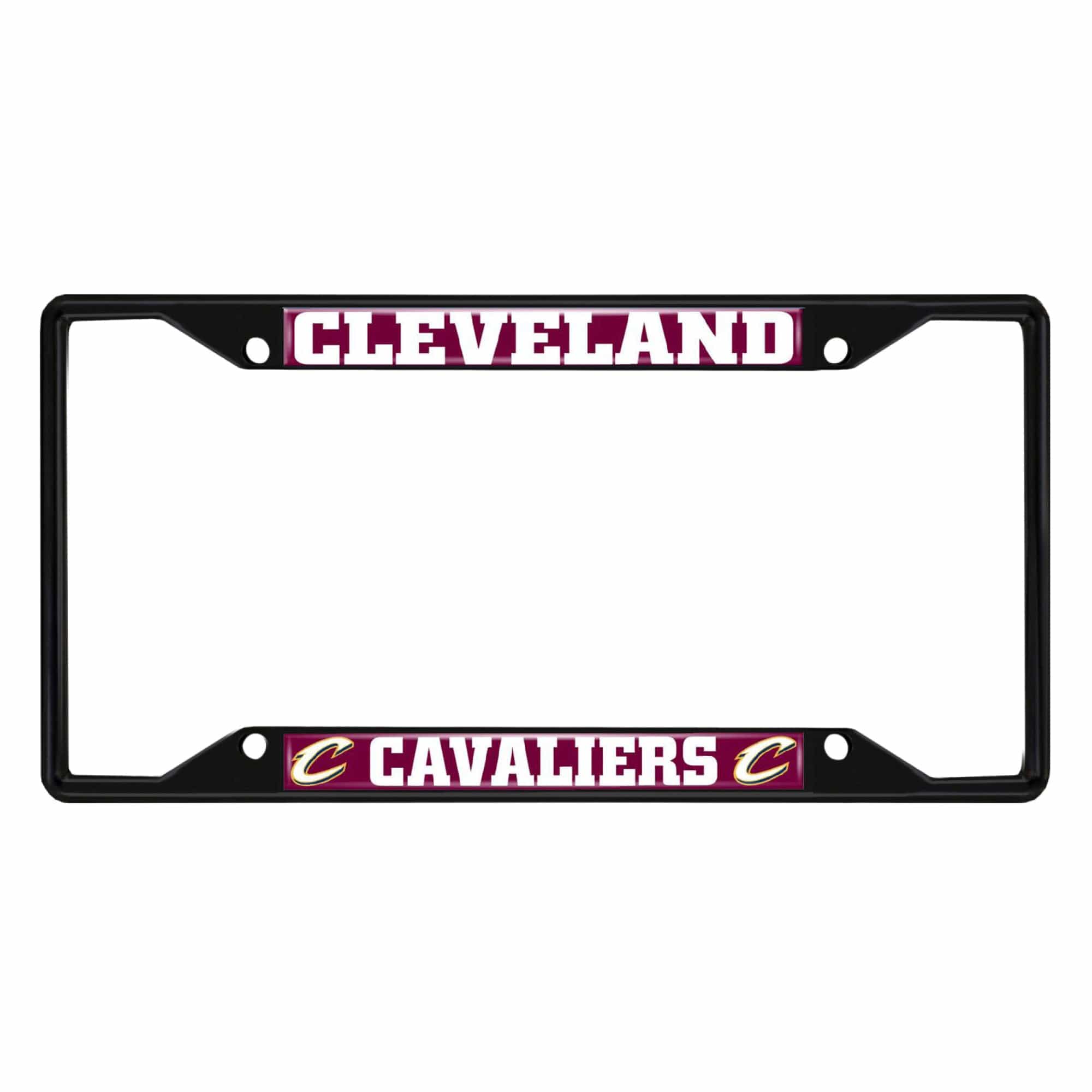 Cleveland Cavaliers Metal License Plate Frame Black Finish - Cleveland Cavaliers