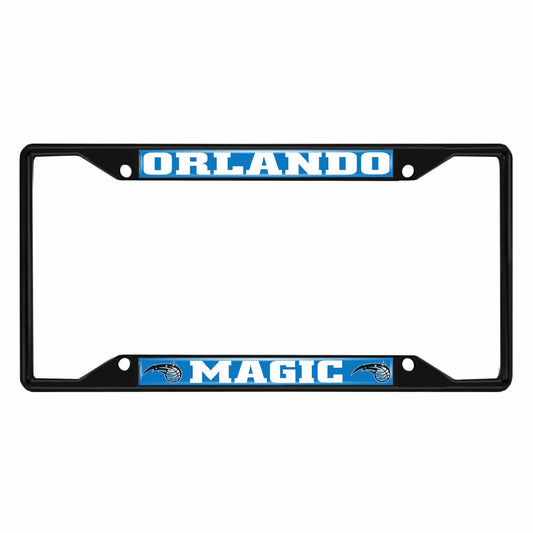 Orlando Magic Metal License Plate Frame Black Finish - Orlando Magic