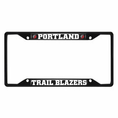 Portland Trail Blazers Metal License Plate Frame Black Finish - Portland Trail Blazers