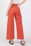 SAGE + FIG Wide Leg Cropped Pants - Trendsi