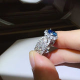 1 Carat Moissanite Zircon 925 Sterling Silver Ring - Trendsi - Flyclothing LLC