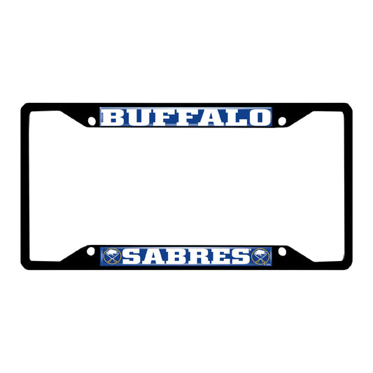 Buffalo Sabres Metal License Plate Frame Black Finish - Buffalo Sabres