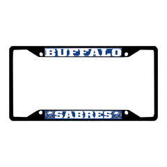Buffalo Sabres Metal License Plate Frame Black Finish - Buffalo Sabres