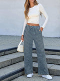 Lovelet Striped Wide Leg Pants - Trendsi - Flyclothing LLC