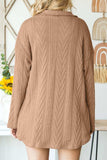 Button Up Drop Shoulder Jacket - Trendsi - Flyclothing LLC