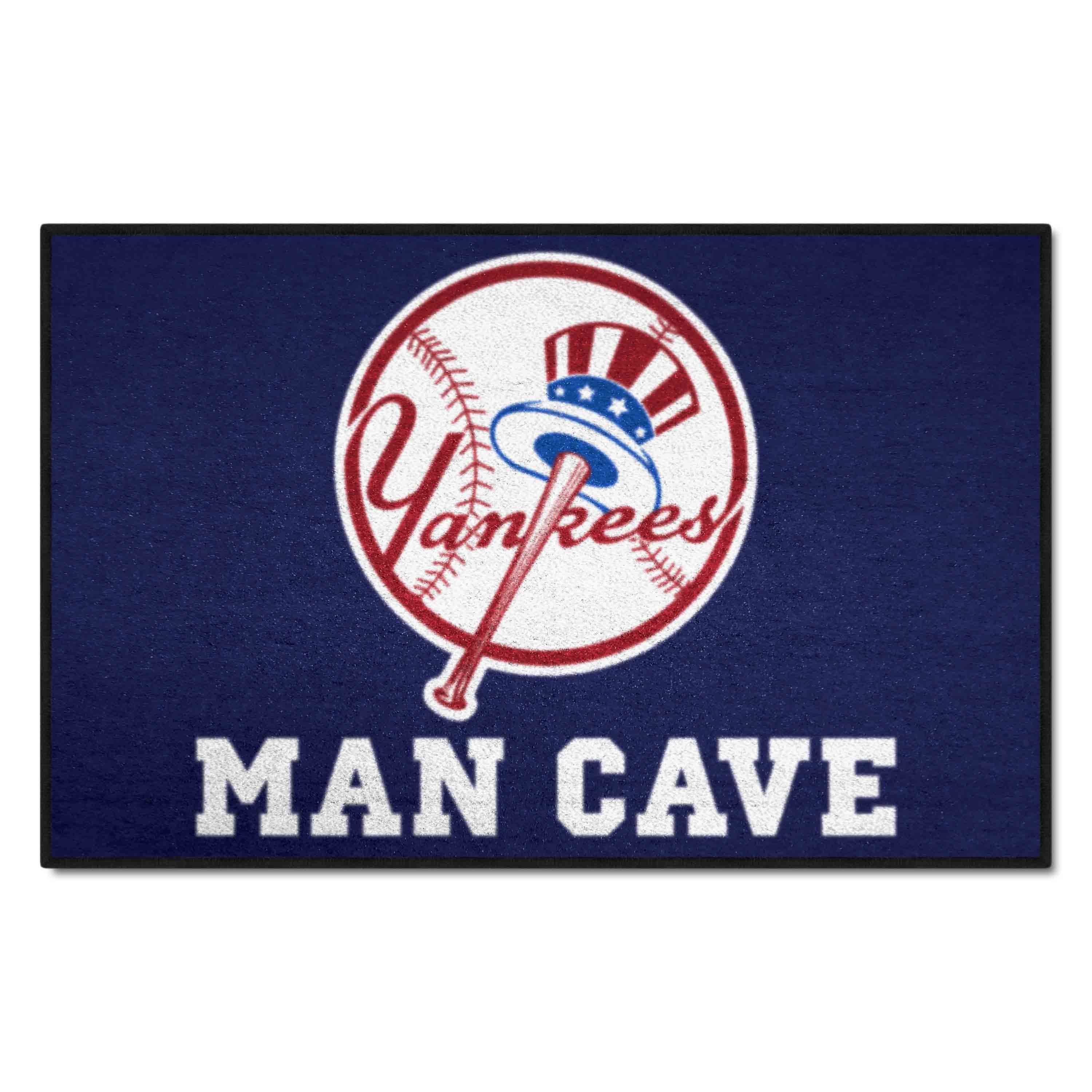 New York Yankees Man Cave Starter Mat Accent Rug - 19in. x 30in. - New York Yankees