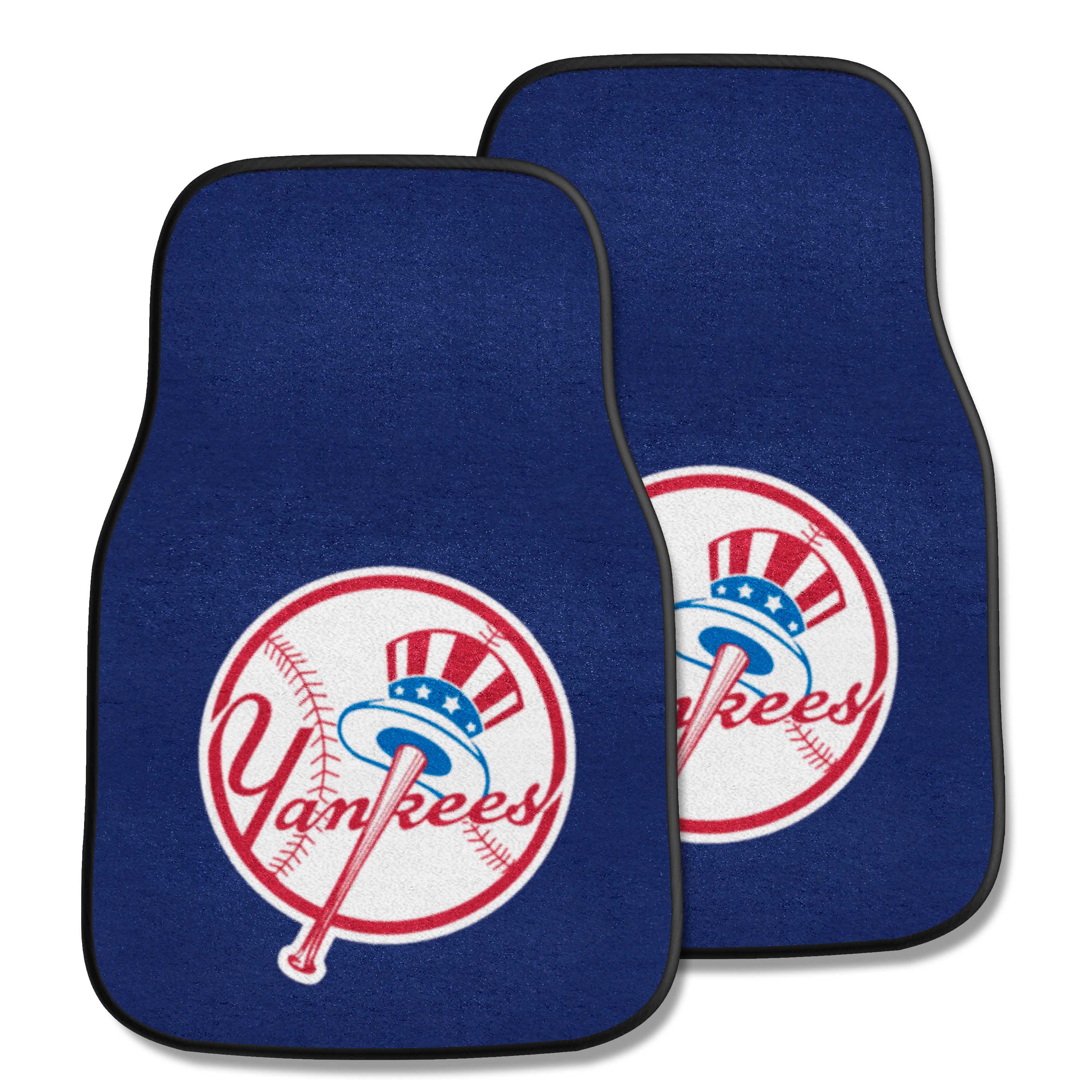 New York Yankees Front Carpet Car Mat Set - 2 Pieces - New York Yankees