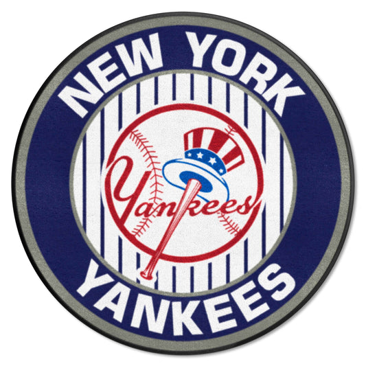 New York Yankees Roundel Rug - 27in. Diameter - New York Yankees