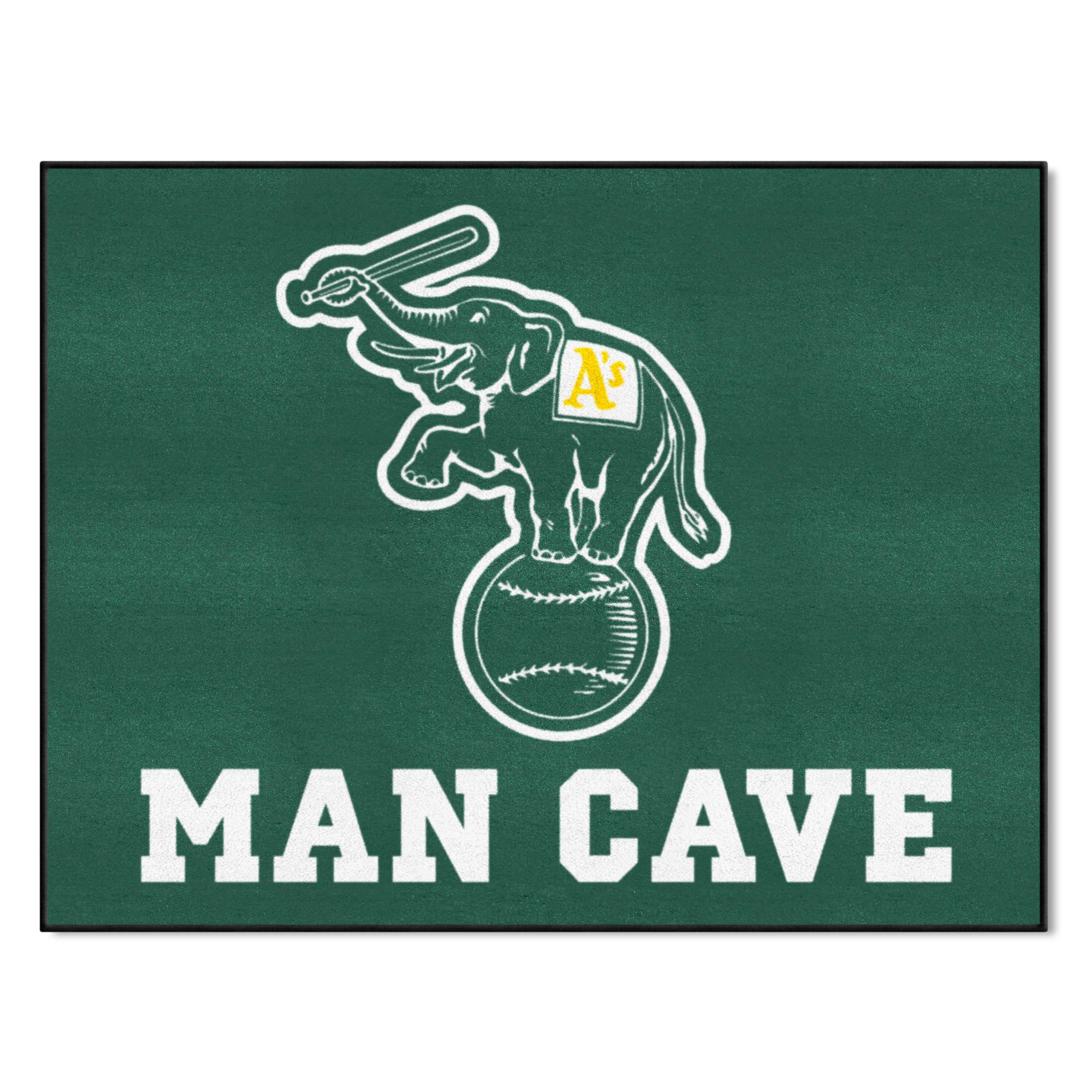 Oakland Athletics Man Cave All-Star Rug - 34 in. x 42.5 in. - Oakland Athletics