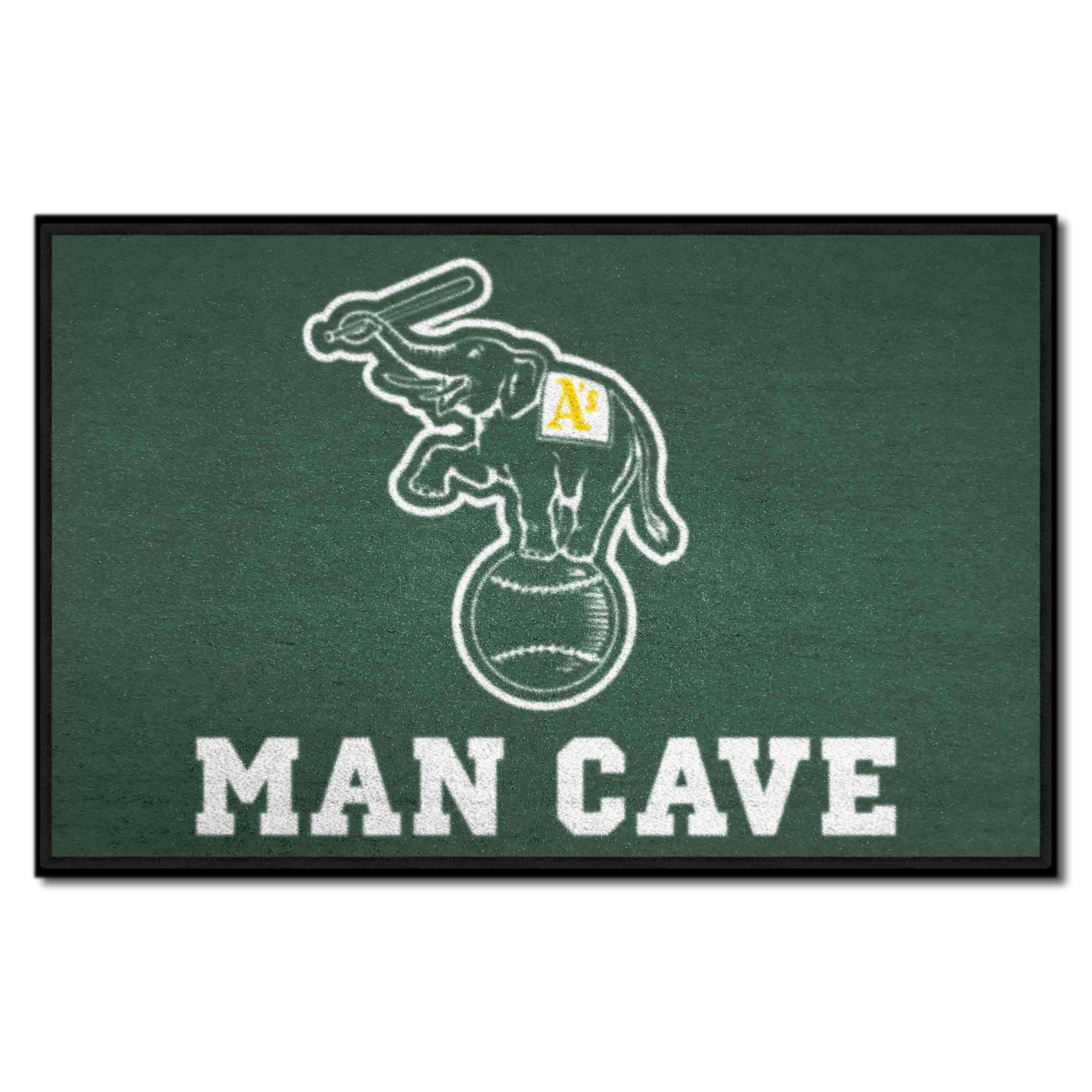 Oakland Athletics Man Cave Starter Mat Accent Rug - 19in. x 30in. - Oakland Athletics