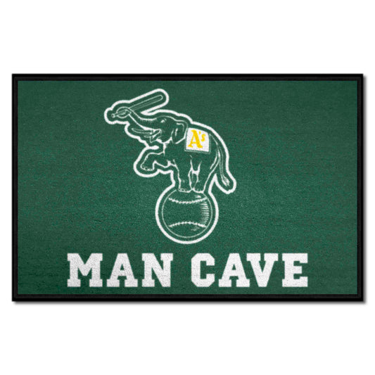 Oakland Athletics Man Cave Starter Mat Accent Rug - 19in. x 30in. - Oakland Athletics