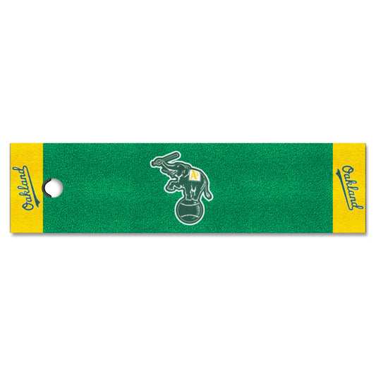 Oakland Athletics Putting Green Mat - 1.5ft. x 6ft. - Oakland Athletics