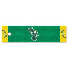 Oakland Athletics Putting Green Mat - 1.5ft. x 6ft. - Oakland Athletics