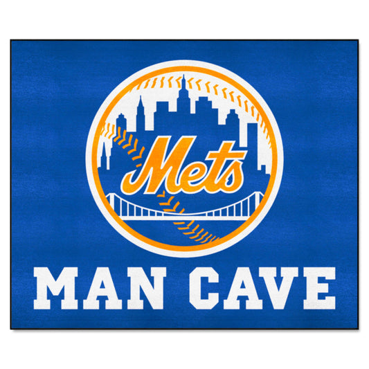 New York Mets Man Cave Tailgater Rug - 5ft. x 6ft. - New York Mets